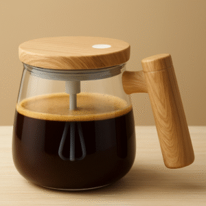 Self Stirring Mug Mixer, Electric Mixing Cup Self Stirring Coffee Mug High Borosilicate Glass Mixing Coffee Mug Rotating Home Office Travel Stirring Cup Suitable For Coffee/Milk/Protein Powder,400 ML
